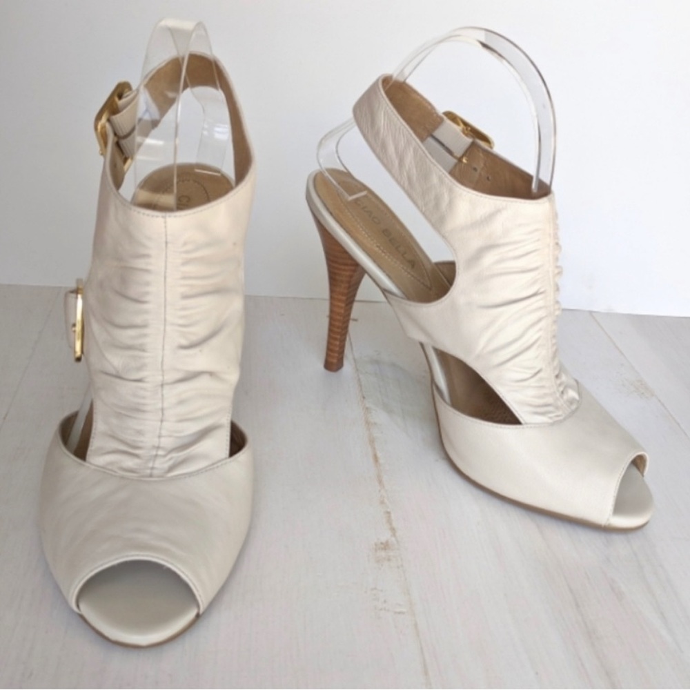 Ciao Bella peep-toe slingback sexy heels. 9